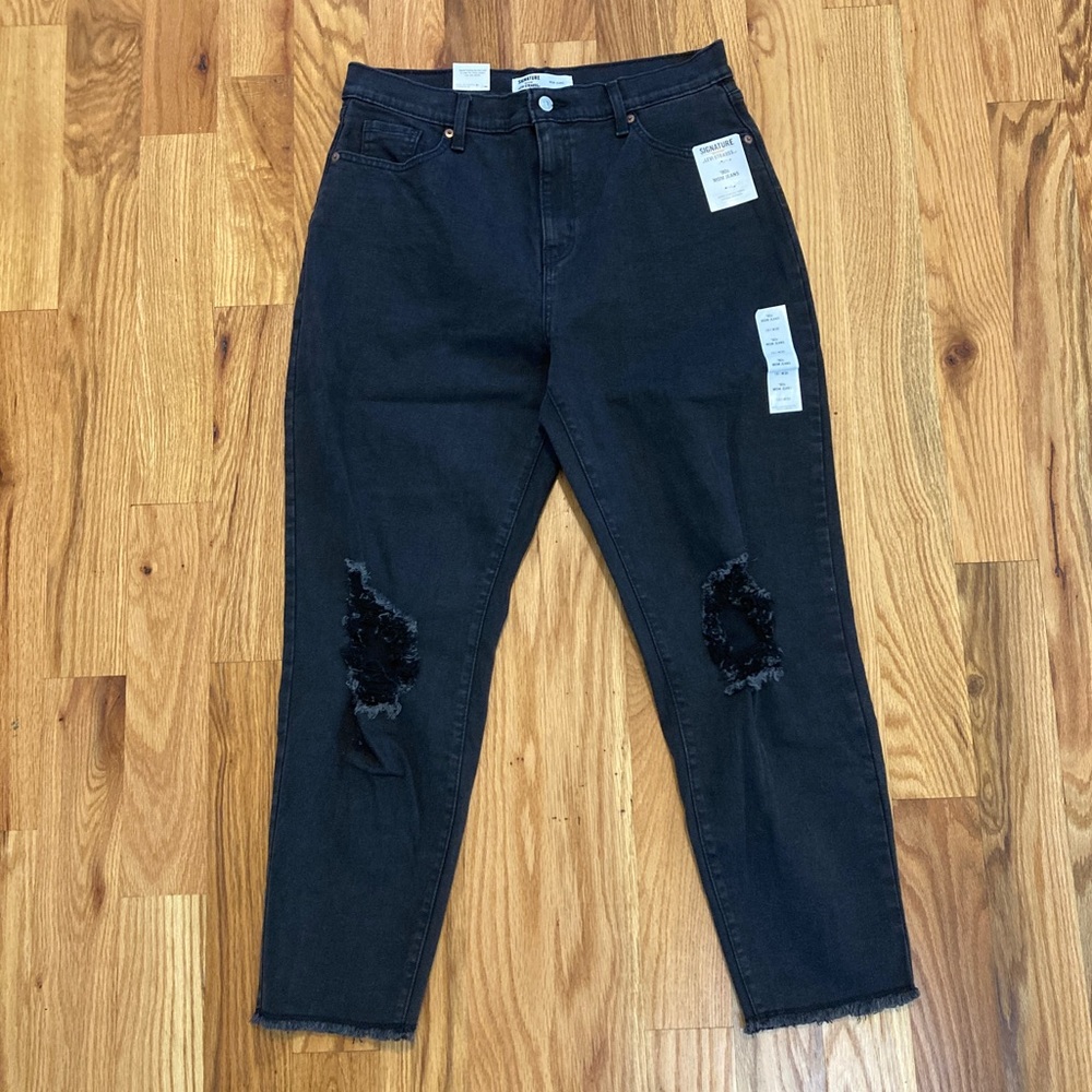 90’s Mom Jeans Black Distressed Levis Gold Label Womens size 10 W30